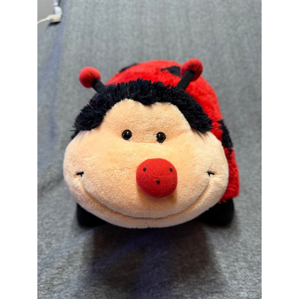 My Pillow Pets 2009 Ladybug Plush Red Black Spotted 18" Stuffed Animal Toy